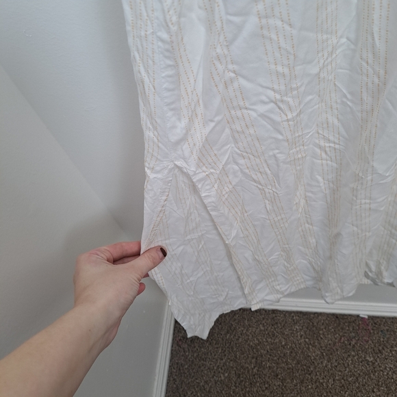 SummerSalt White Yellow Sheer Summer Beach Swimsuit Cover-up Maxi Dress Size XL - Picture 3 of 7